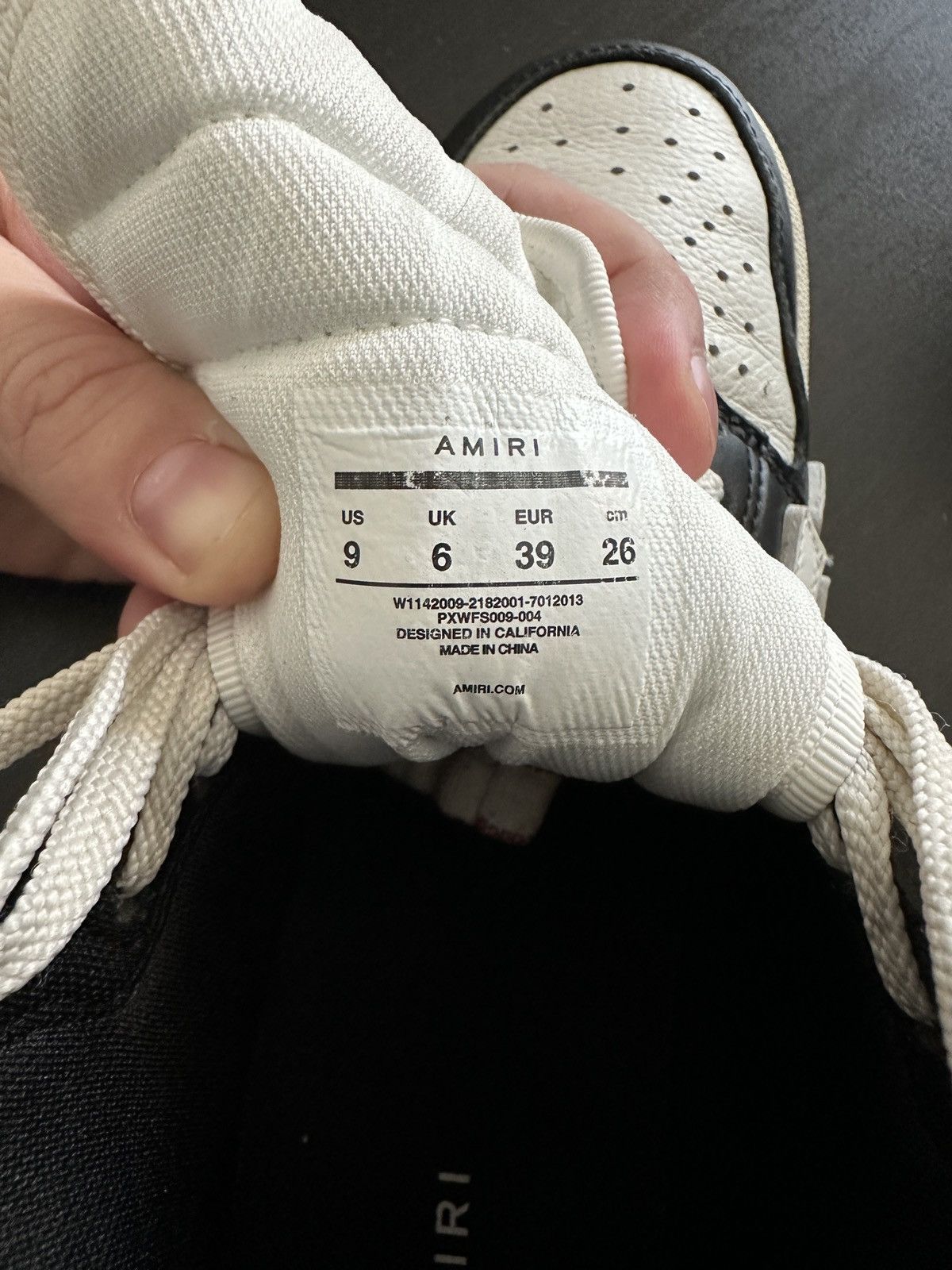 Amiri Amiri Skeleton High Top Black White Leather Sneakers 9US Size US 8 / EU 41 - 7 Thumbnail