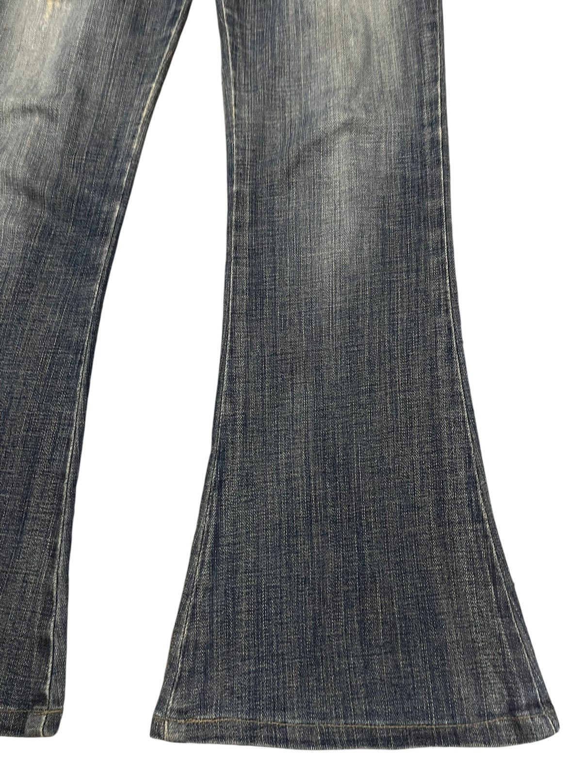 14th Addiction Vintage Japanese Brand Blue Wash Style Flare Jeans Size US 29 - 6 Thumbnail