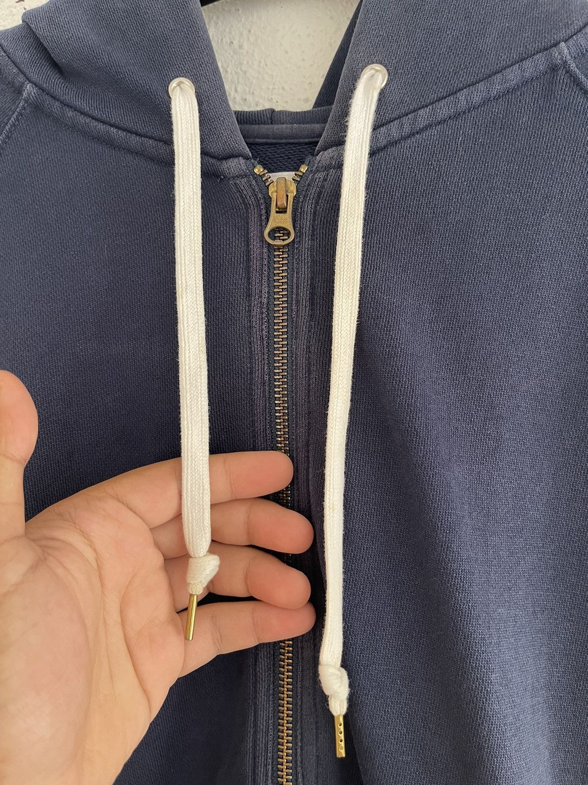 Acne Studios AW12 Acne Studios College Hood Navy Hoodie Faded Size US S / EU 44-46 / 1 - 3 Thumbnail