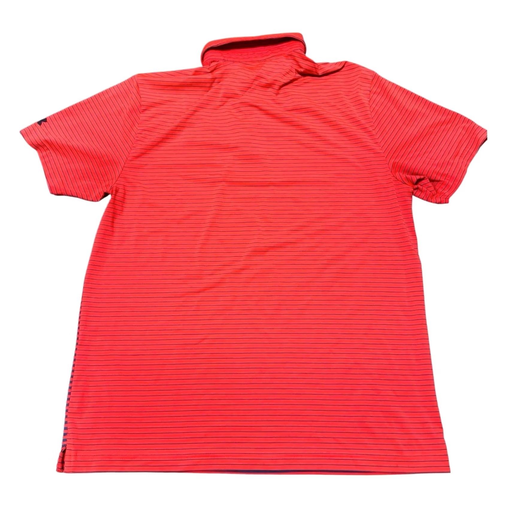 Under Armour Under Armour Polo Shirt Troon North AZ Golf Performance Orange Striped Mens L Size US L / EU 52-54 / 3 - 5 Thumbnail