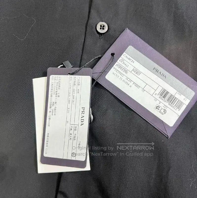 Prada Prada Black Long Sleeve Men's Shirt. Size US M / EU 48-50 / 2 - 5 Thumbnail