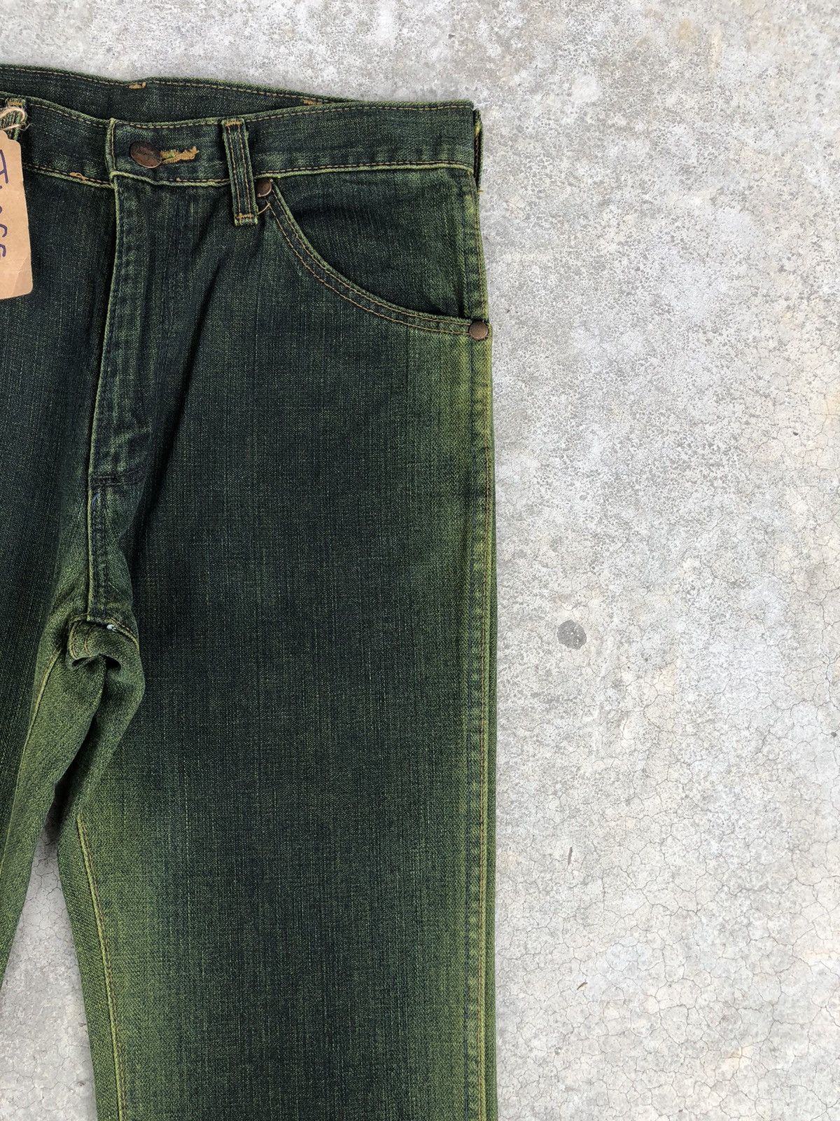 If Six Was Nine Y2k Wrangler Flared Jeans Distressed Size US 29 - 5 Thumbnail