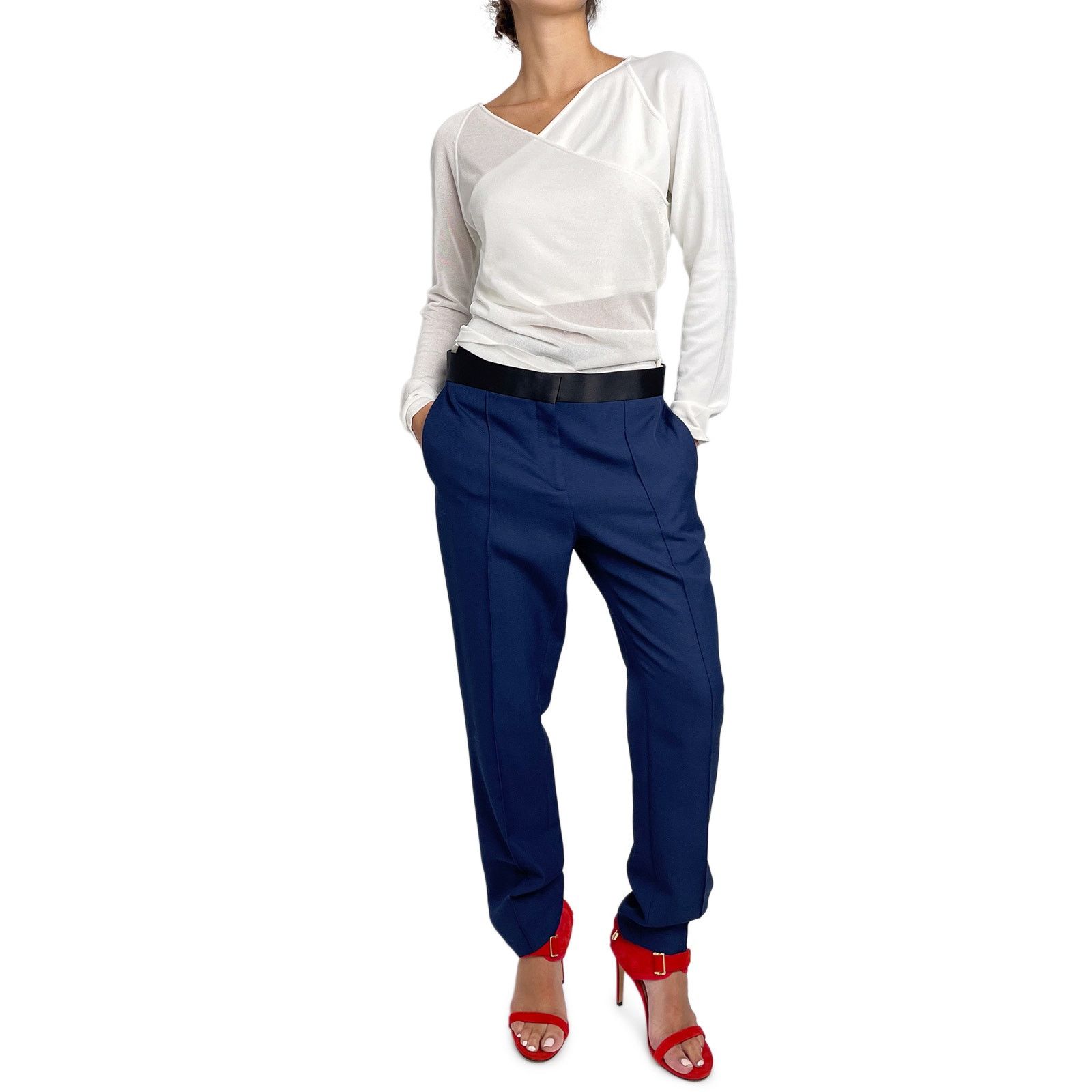 Dion Lee White Long Sleeve Wrap Top Size M / US 6-8 / IT 42-44 - 1 Thumbnail
