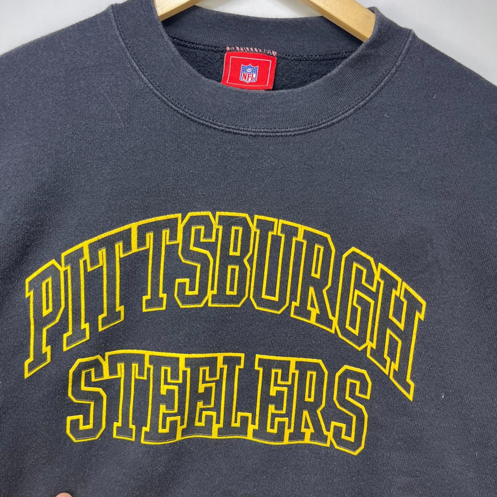 Other Vintage 90s Pittsburgh Steelers NFL Sweatshirt XL Size ONE SIZE - 3 Thumbnail