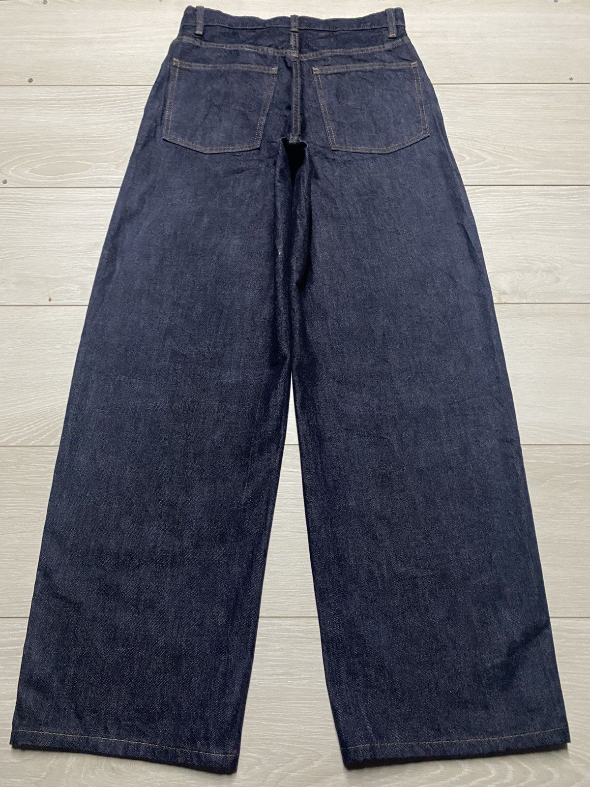 Engineered Garments × Uniqlo Vintage Uniqlo Blue Wash Super Baggy Wide Leg Jeans Size US 29 - 2 Thumbnail