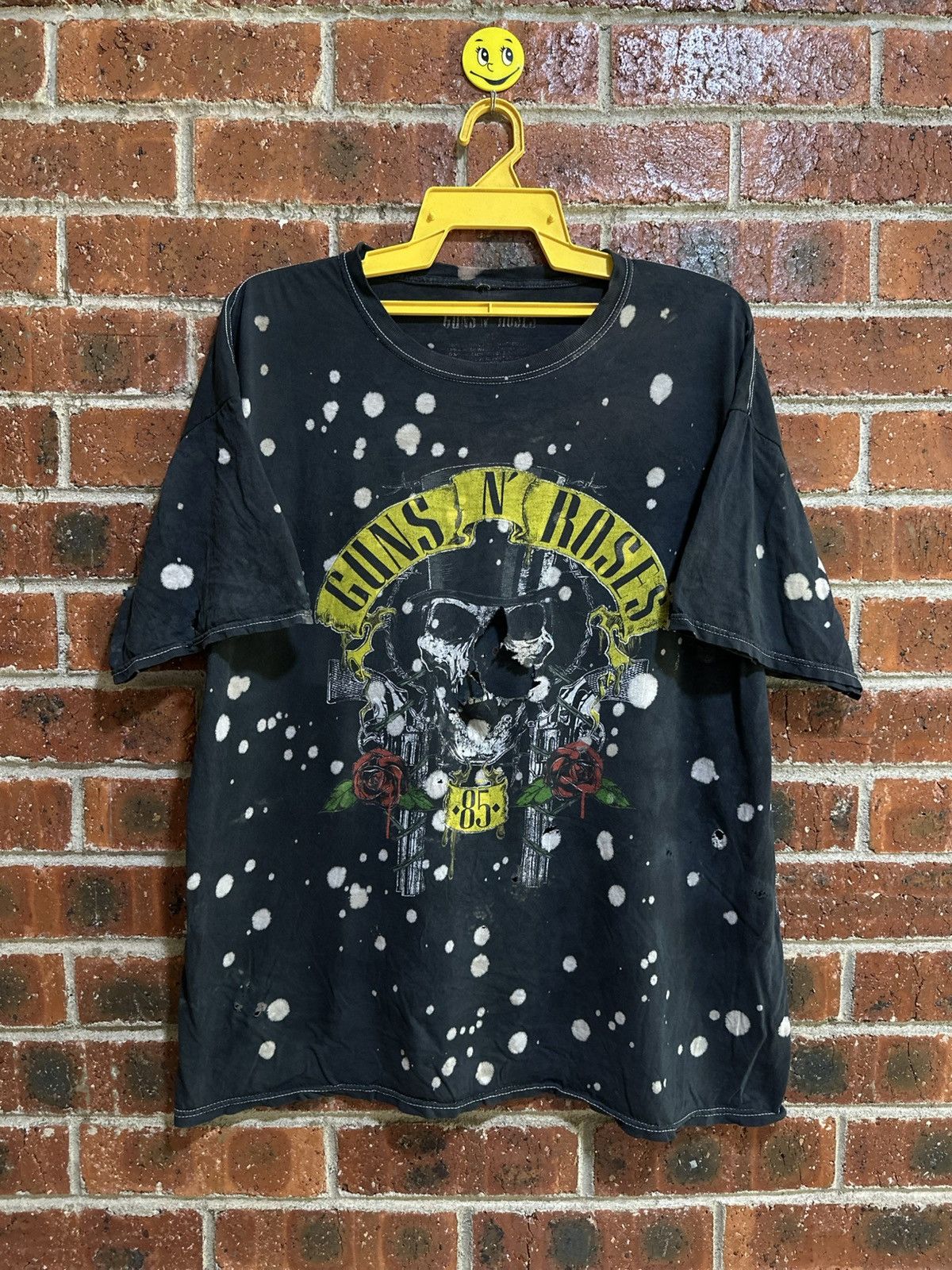 Band Tees × Vintage Rare Vintage Guns N Roses Asid Wash Distress Size US XL / EU 56 / 4 - 1 Thumbnail