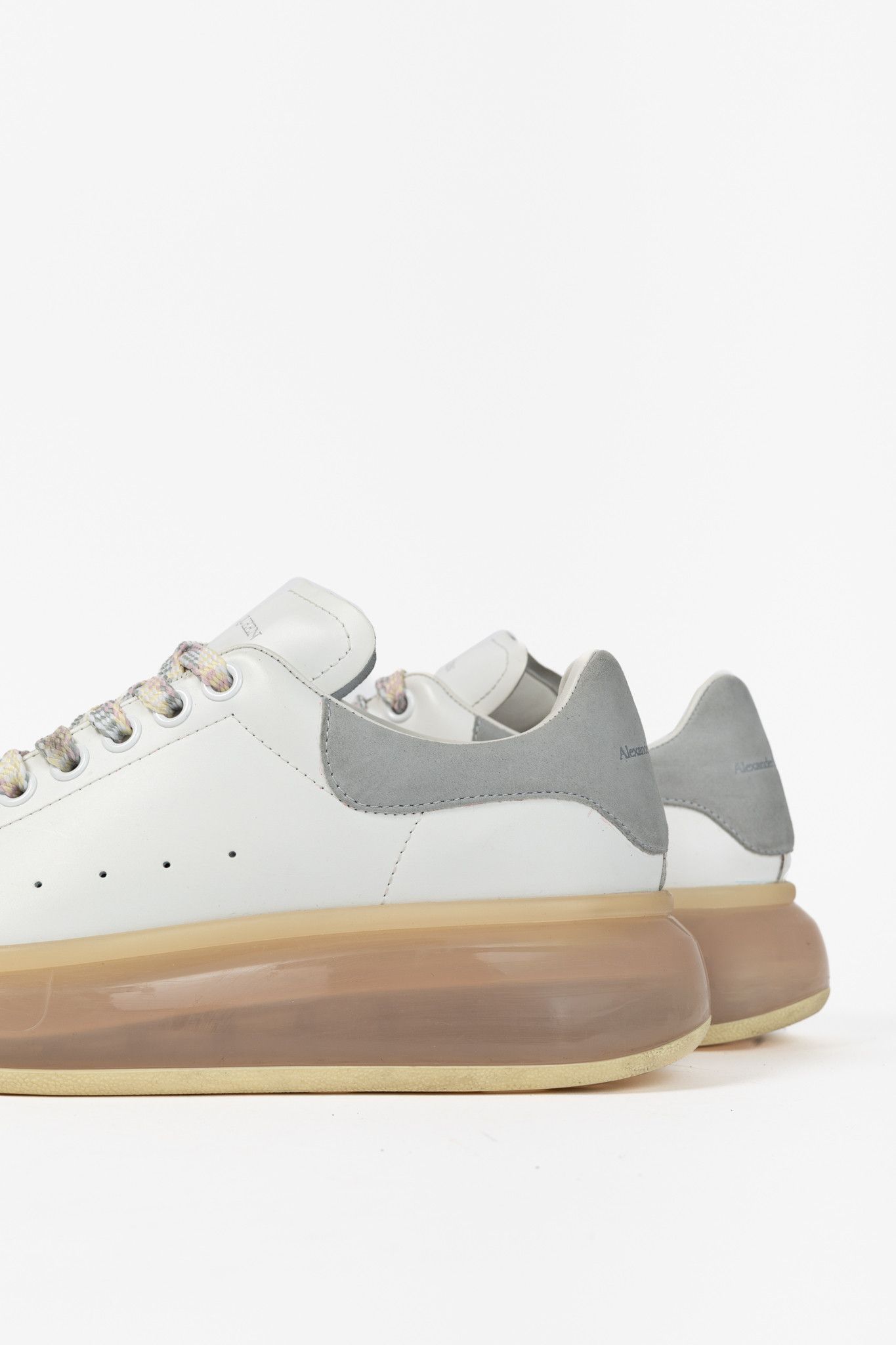 Alexander McQueen Alexander McQueen Oversized Clear-Sole Lace-Up Sneakers Size US 8.5 / IT 38.5 - 8 Thumbnail