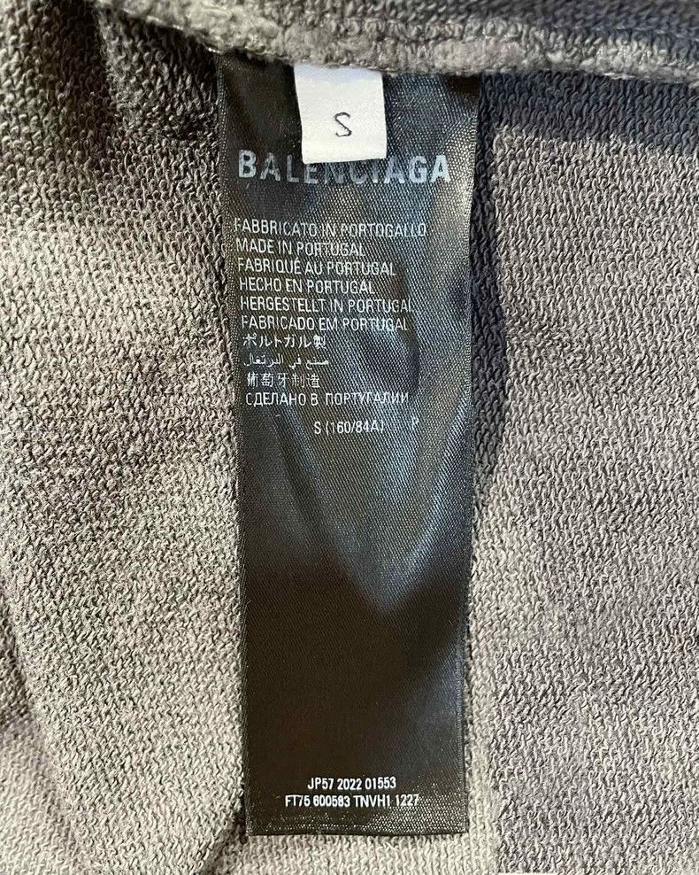 Balenciaga Balenciaga Grey sweater Size US S / EU 44-46 / 1 - 5 Thumbnail