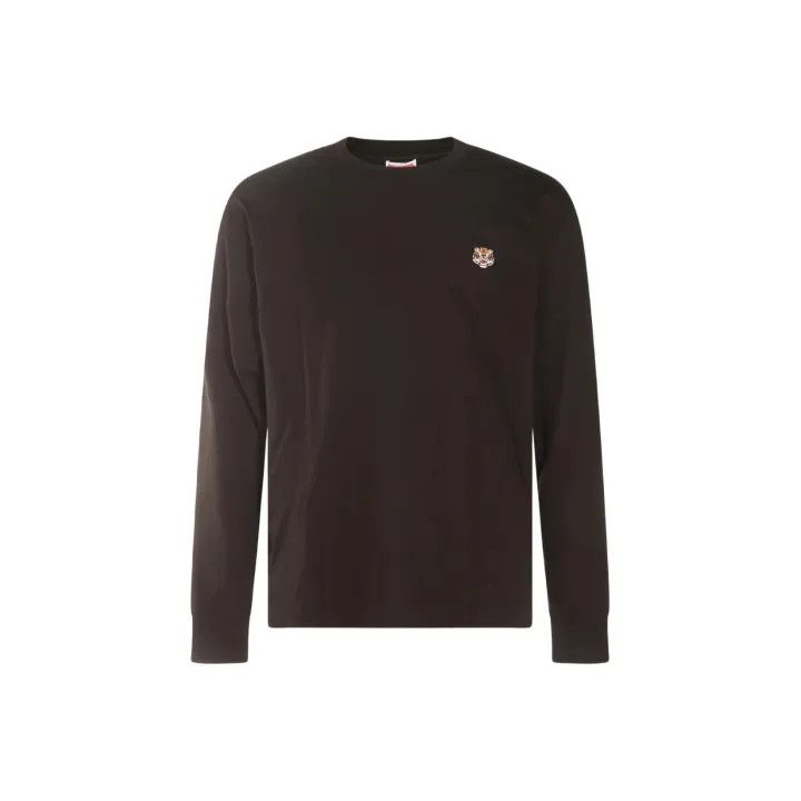 Kenzo KENZO Black Logo Long Sleeve Sweatshirt for Men 0079 Size US XXL / EU 58 / 5 - 1 Thumbnail