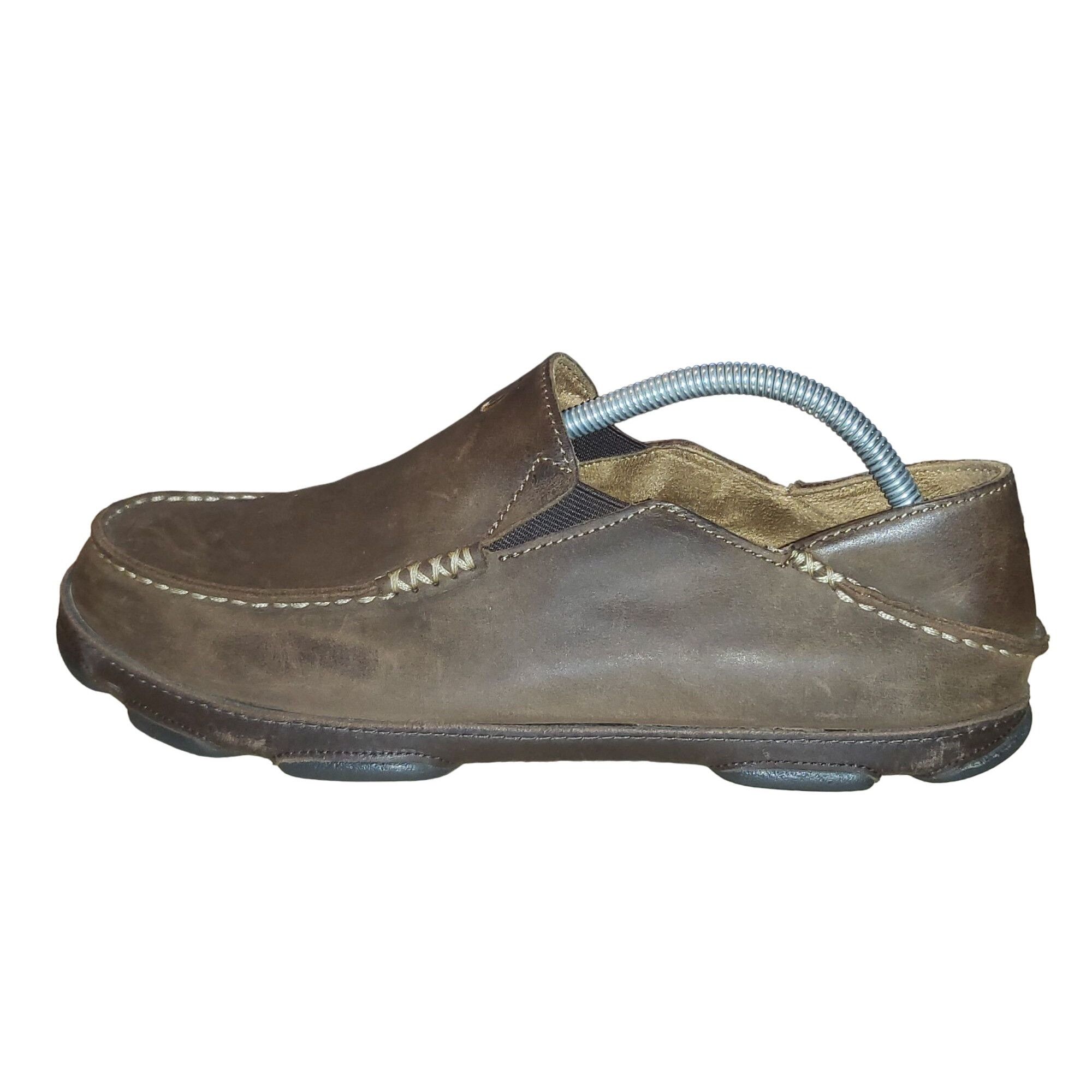 Olukai Olukai Moloa Slip On Shoes Men Sz 10 EU 43 Leather Dark Java Size US 10 / EU 43 - 1 Thumbnail