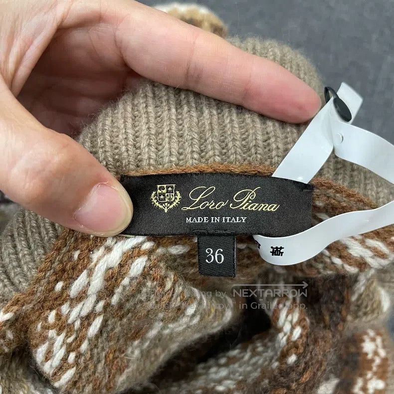 Loro Piana Loro Piana 24FW Fair Isle High-Neck Sweater Size XS / US 0-2 / IT 36-38 - 6 Thumbnail