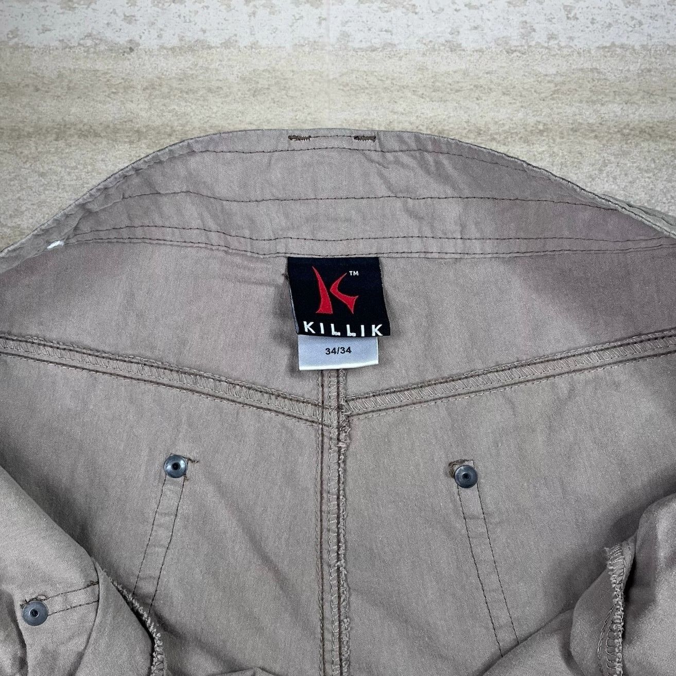 Vintage Vintage 90s Killik Carpenter Pants 34x34 Baggy Wide Fit Tan Size US 34 / EU 50 - 4 Thumbnail