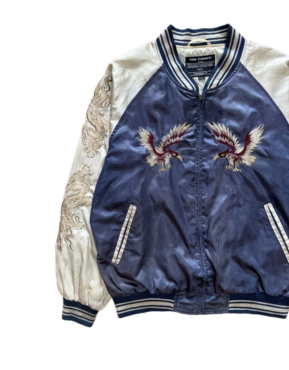 Japanese Brand × Vintage Vtg Ten Carat (West-Pac Tour) Embroidered Rayon Jacket Size US M / EU 48-50 / 2 - 4 Thumbnail
