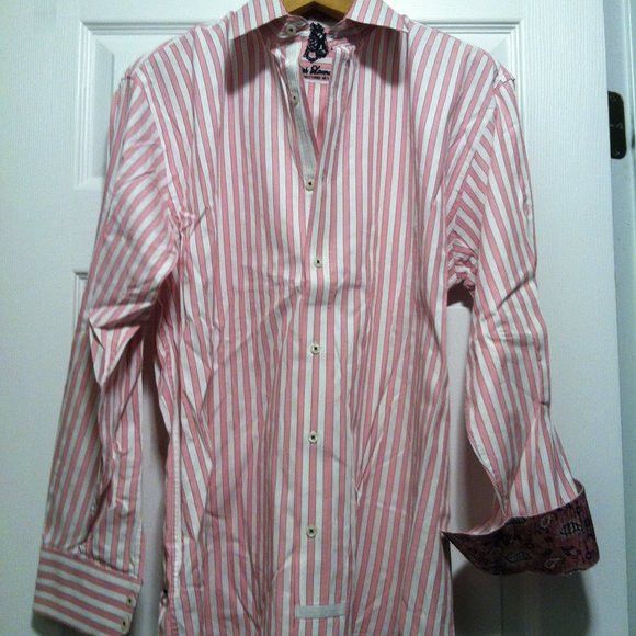 English Laundry ENGLISH LAUNDRY PINK 100%COTTON CASUAL SHIRT SIZE: 17/34-35 Size US XL / EU 56 / 4 - 3 Thumbnail