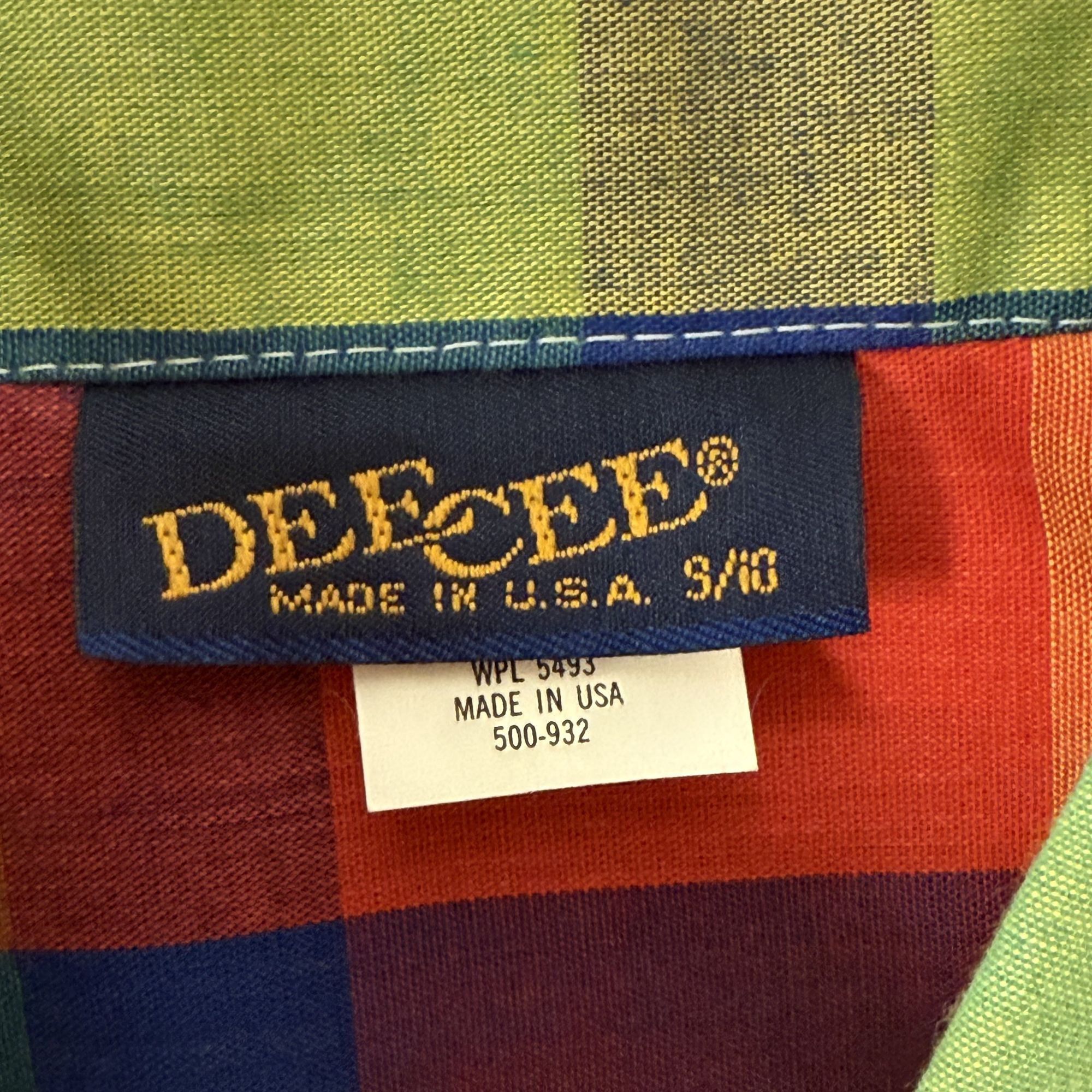 Other NOS NWT Vintage 80's Dee Cee USA Rainbow Spring PLAID Shirt Size S / US 4 / IT 40 - 3 Thumbnail