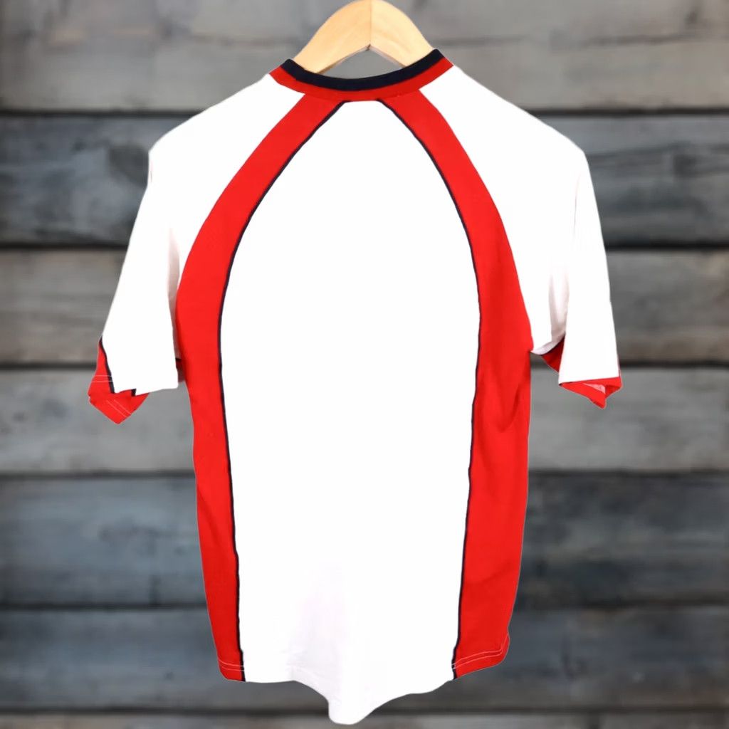 Diadora Diadora T-Shirt Men's Medium White Red Logo Embroidered Retro Soccer Cotton Size US M / EU 48-50 / 2 - 1 Thumbnail