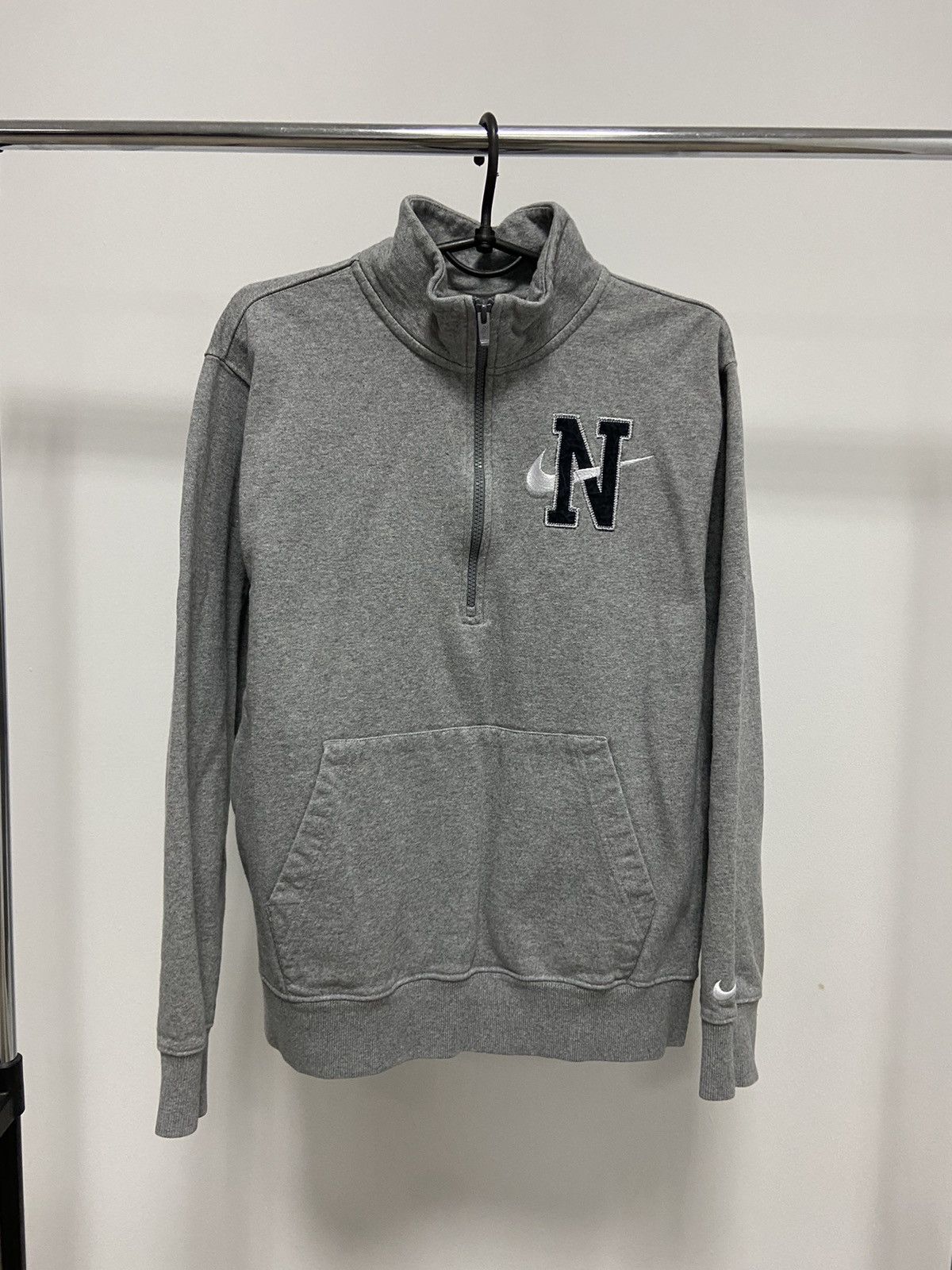 Nike × Vintage Nike Sweatshirt 1/3 zip Vintage Embroidered Swoosh Logo Y2K Size US M / EU 48-50 / 2 - 1 Thumbnail