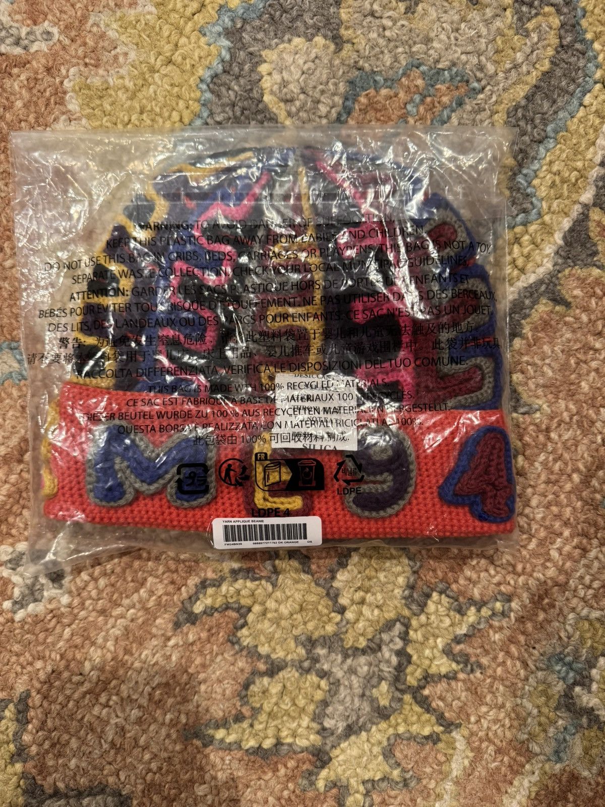 Supreme Supreme Yarn Appliqué Beanie | Grailed