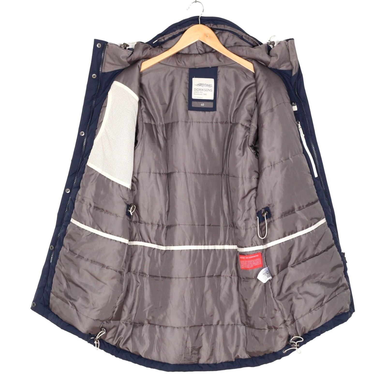 Vintage DIDRIKSONS LETISHA Jacket Women Size EU 40 L UK 14 Hooded Waterproof Parka Coat Blue XS? Size S / US 4 / IT 40 - 4 Thumbnail