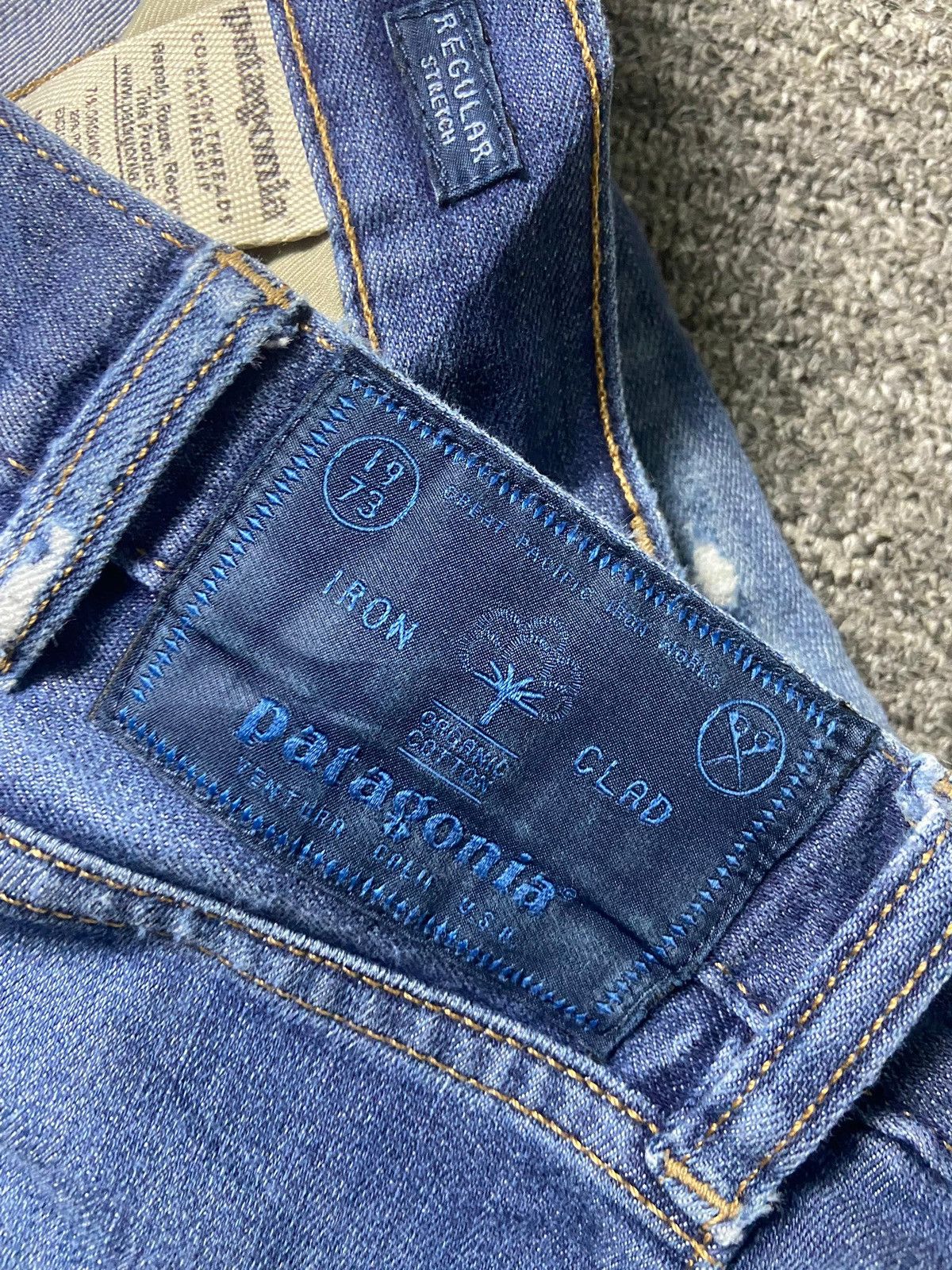Japanese Brand × Patagonia × Vintage Patagonia x IRON CLAD Ripped Denim Jeans (132) Size US 33 - 13 Thumbnail