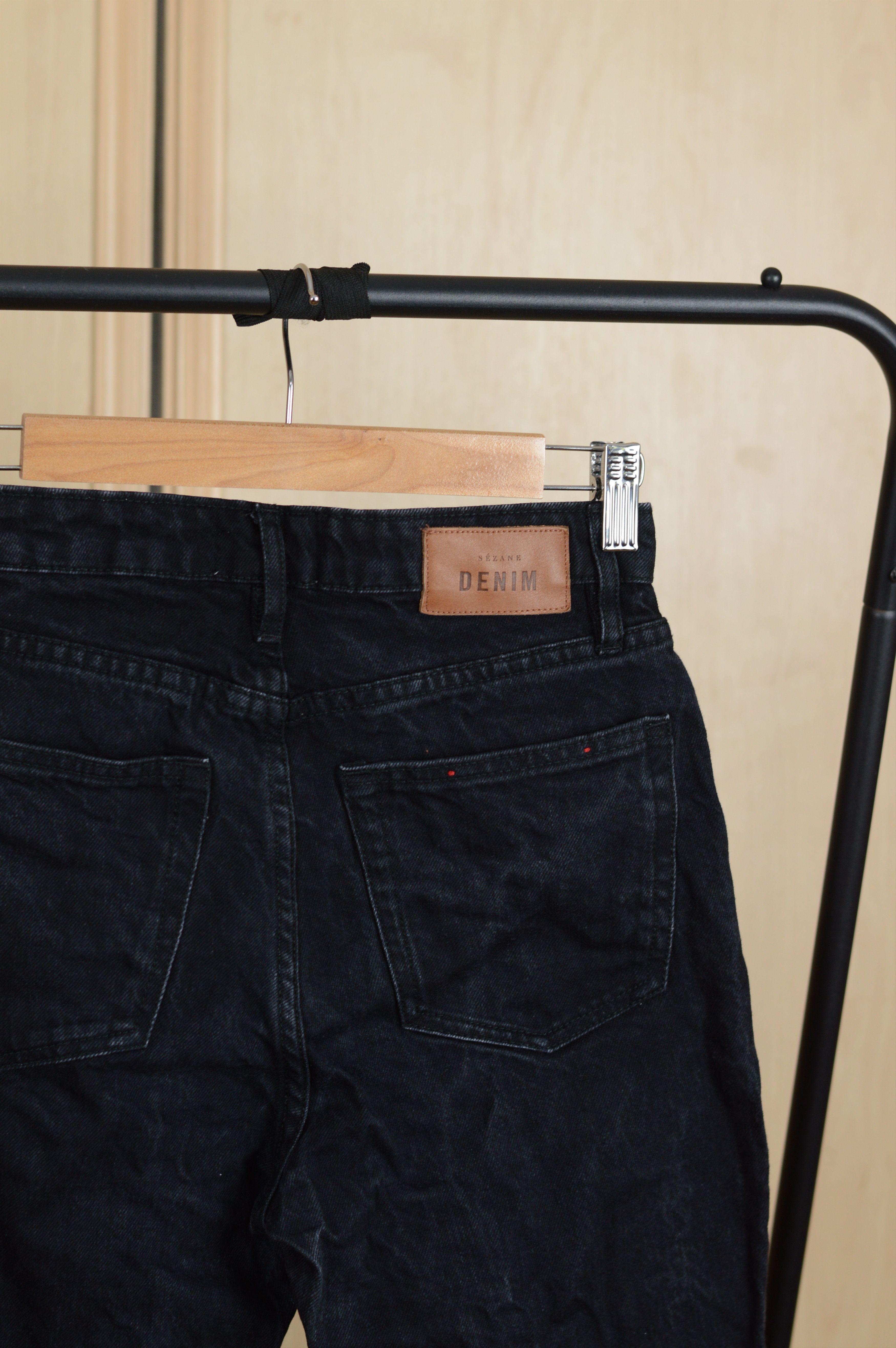 Sezane Sezane Denim Black Smoky Jeans Size 27" / US 4 / IT 40 - 5 Thumbnail