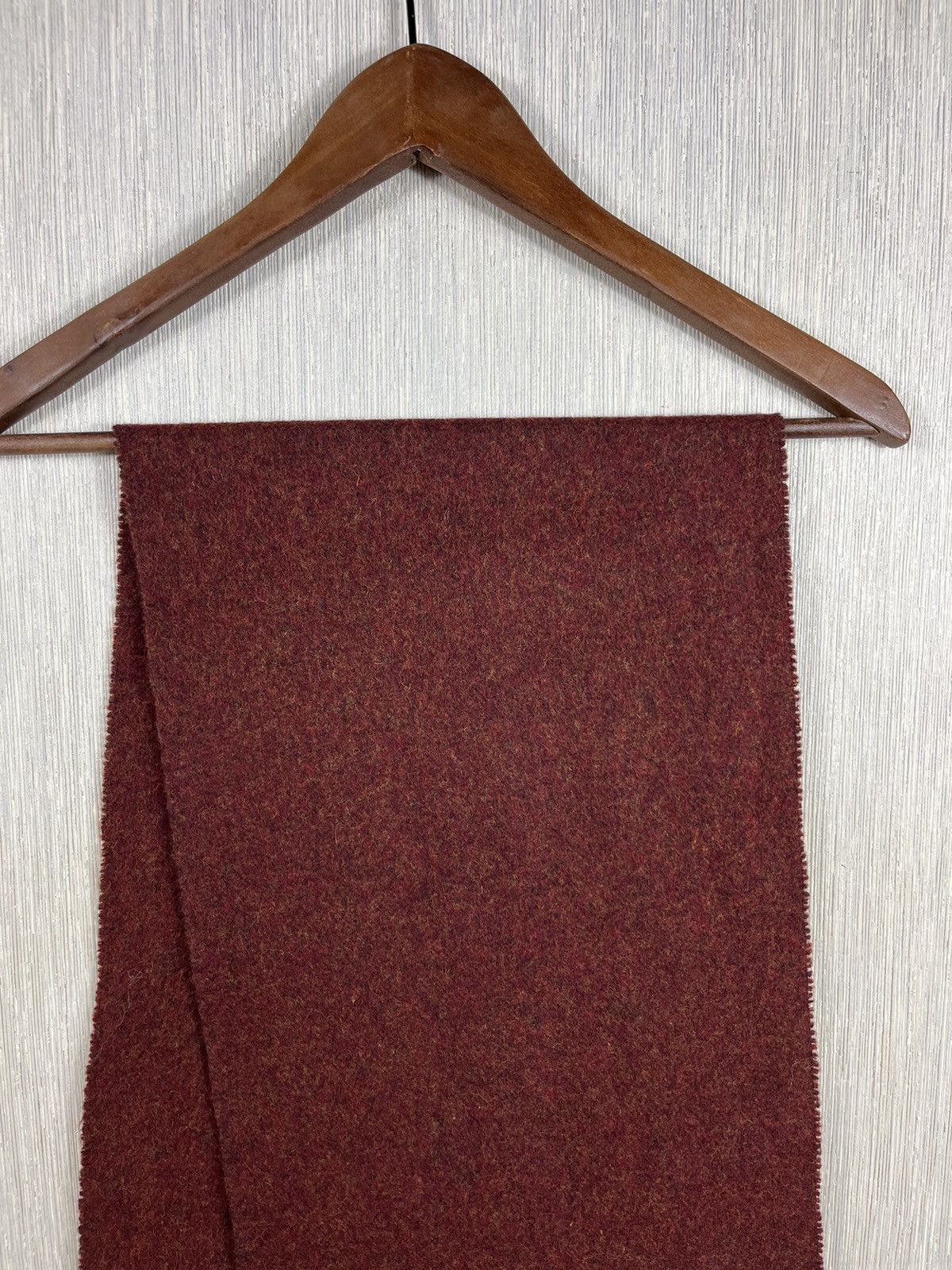 Kenzo × Vintage Vintage Kenzo homme archive Italy heather claret wool scarf Size ONE SIZE - 2 Thumbnail