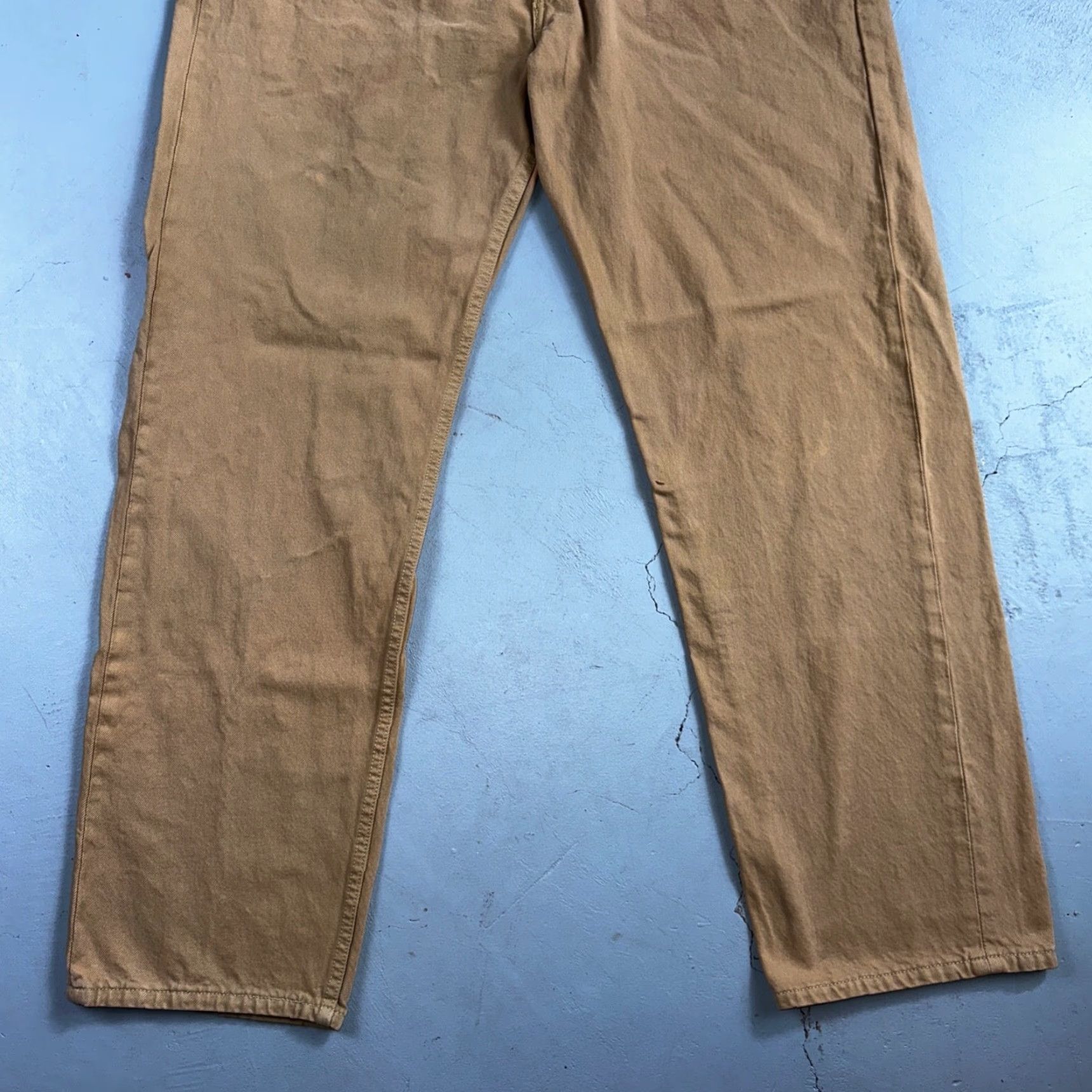 Levi's VINTAGE Levi's 501 Jeans Mens Straight 42x32 Beige Brown 90s USA 501 Series Size US 42 / EU 58 - 3 Thumbnail