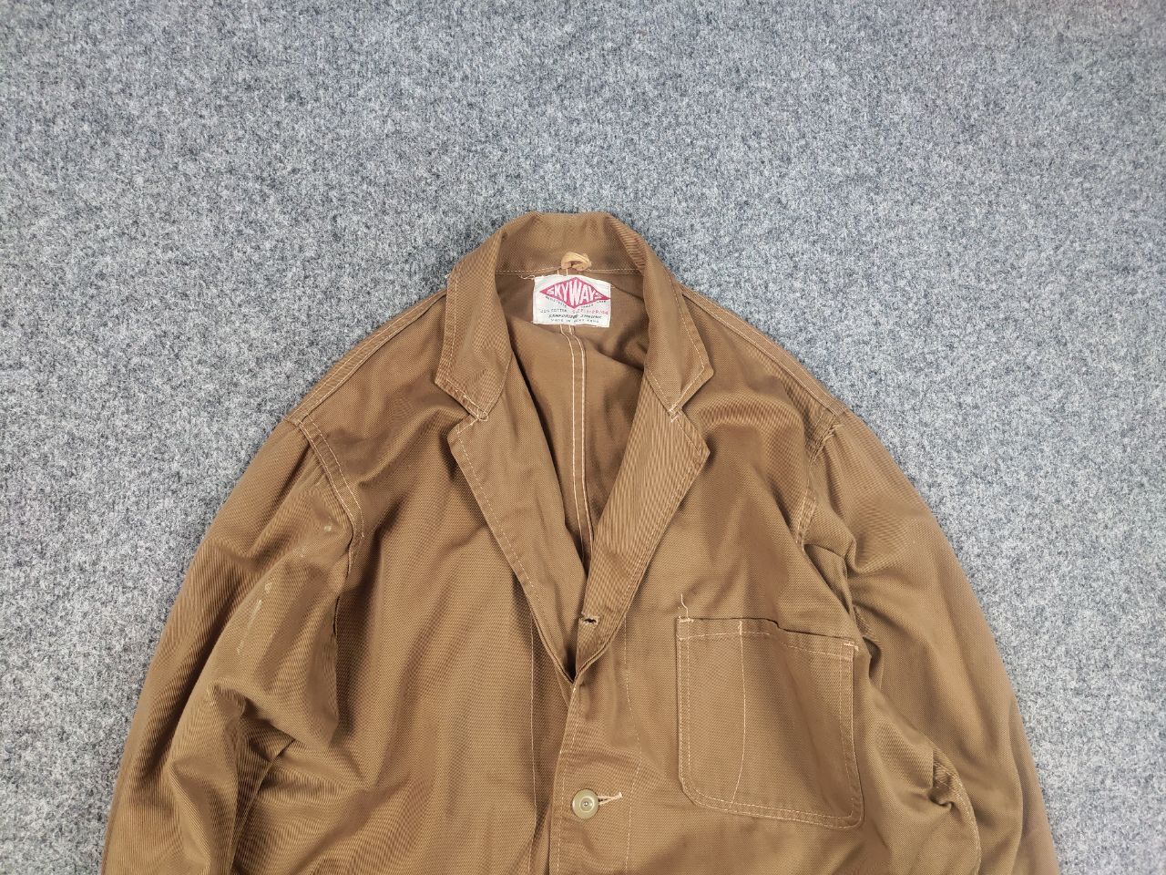 Vintage Skyways Sanforized British 60's drill work Distressed Jacket Size US M / EU 48-50 / 2 - 4 Thumbnail