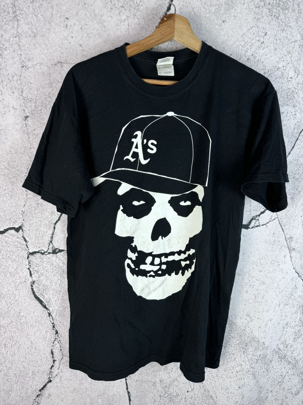 Band Tees Vintage 00s Mc Lars MISFITS style ROCK T-shirt Punk style Size US M / EU 48-50 / 2 - 1 Thumbnail