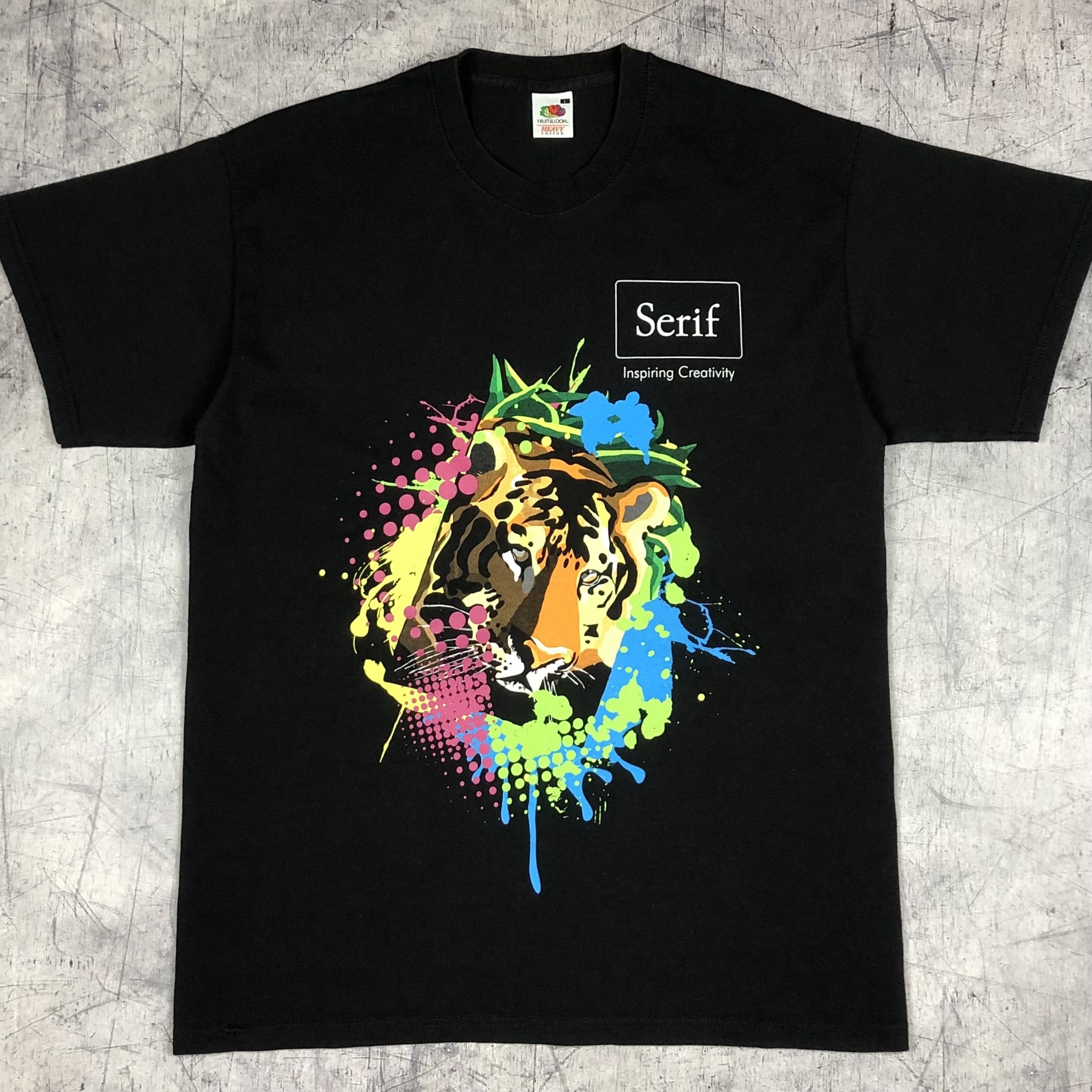 Vintage Serif Inspiring Creativity Graphic Software Tee Size US L / EU 52-54 / 3 - 1 Thumbnail