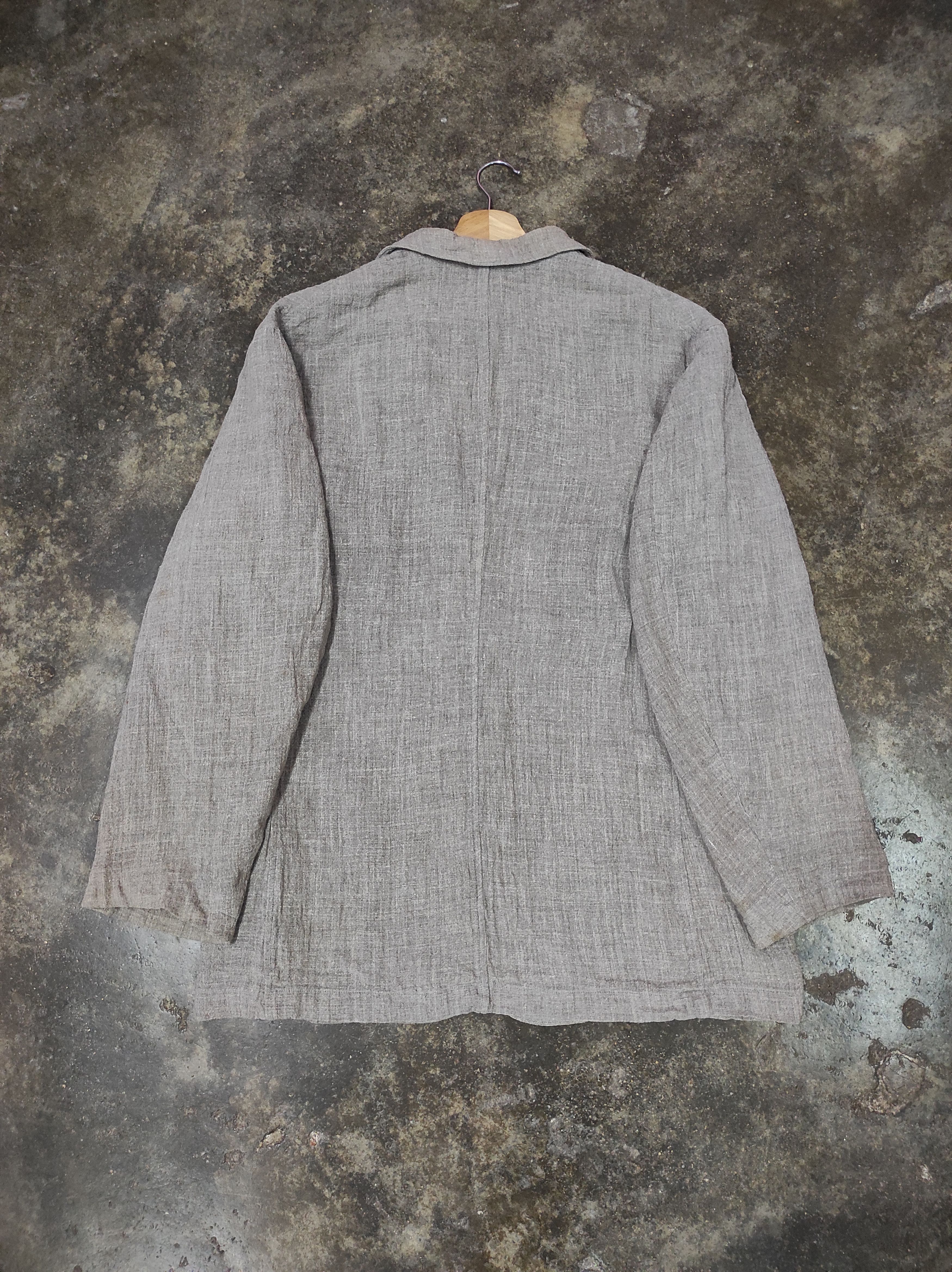 Vintage × Y's for Men × Yohji Yamamoto YS FOR MEN VTG 90'S RAYON BLAZER JACKET Size 48L - 9 Thumbnail
