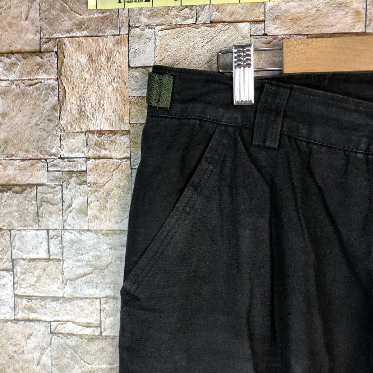 Japanese Brand ZMJ Black Cargo utility tactical Multipocket Pants #A986 Size US 34 / EU 50 - 7 Thumbnail