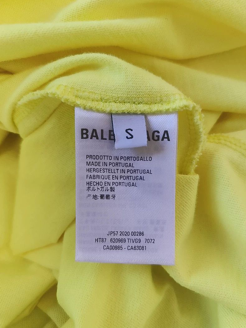 Balenciaga Balenciaga Crew letter small logo fluorescent yellow short Size US S / EU 44-46 / 1 - 5 Thumbnail