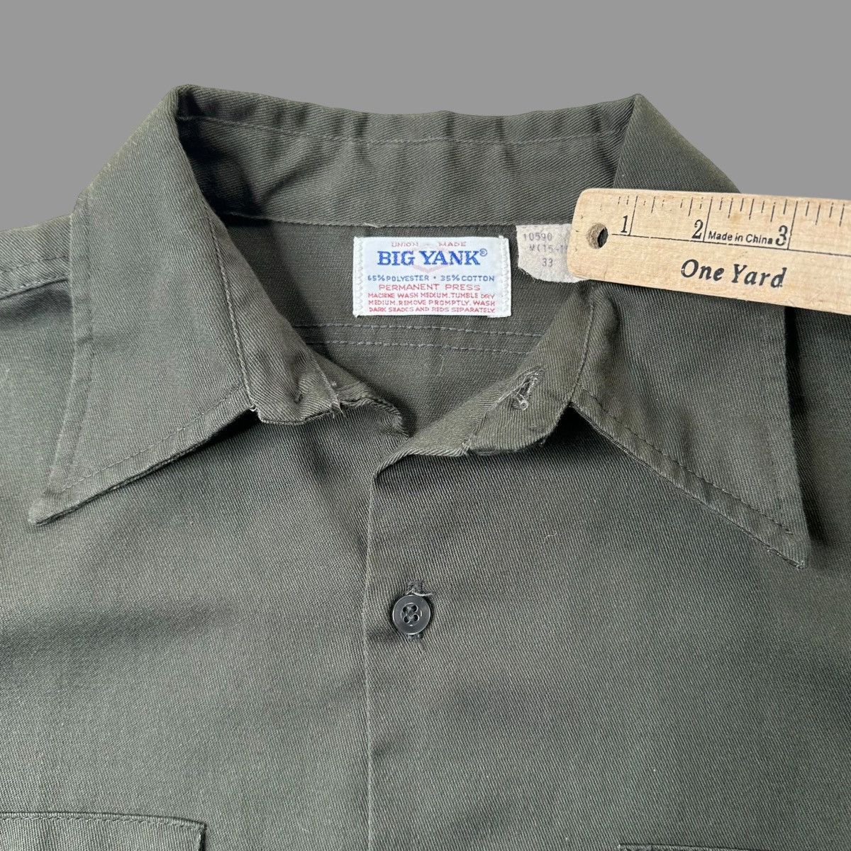 Vintage Vintage 1960s button up work shirt Size US L / EU 52-54 / 3 - 5 Thumbnail