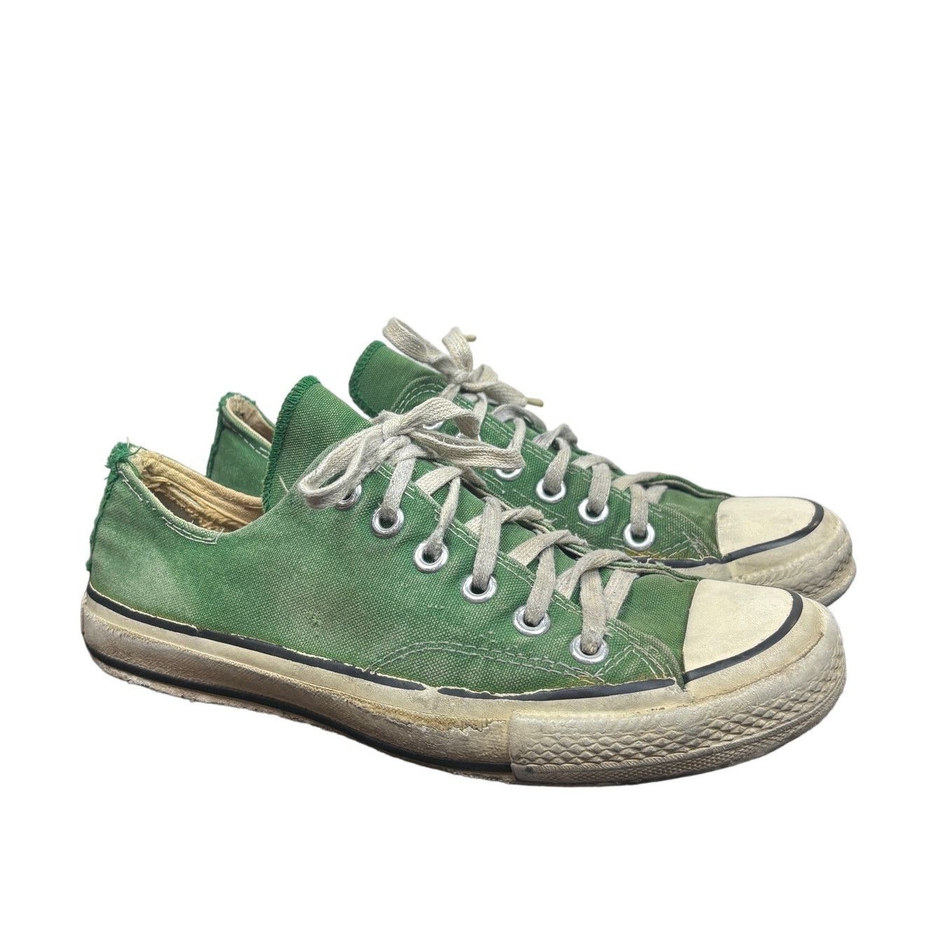 Converse Vintage 80s Converse Low Shoes Sneakers Green Men's Size 6 Size US 6 / EU 39 - 1 Thumbnail