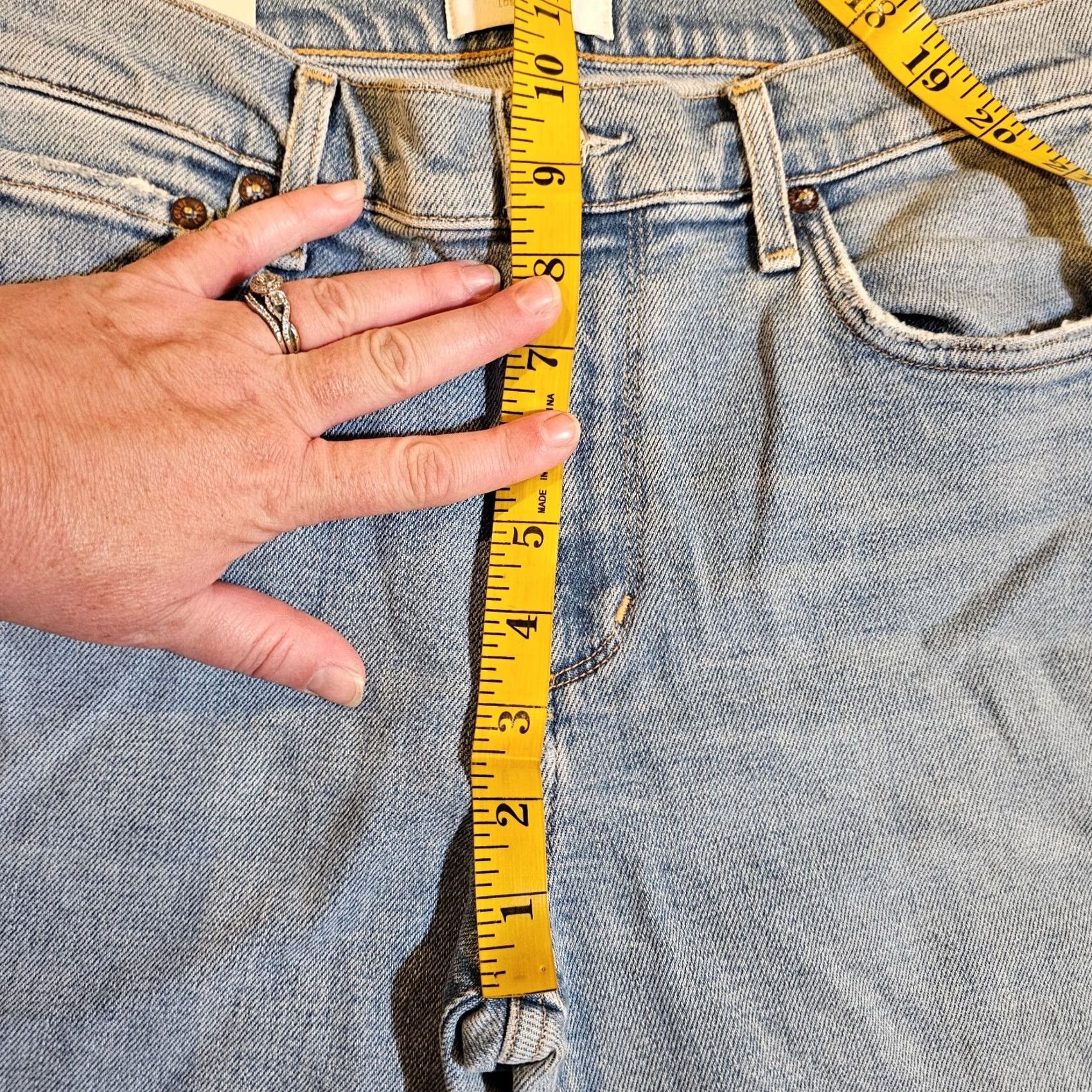 Agolde AGOLDE Jeans Sophie Ankle Mid Rise Lightwash Blue 27 Women's Denim 5-Pocket Regular Fit Black? Size 27" / US 4 / IT 40 - 7 Thumbnail