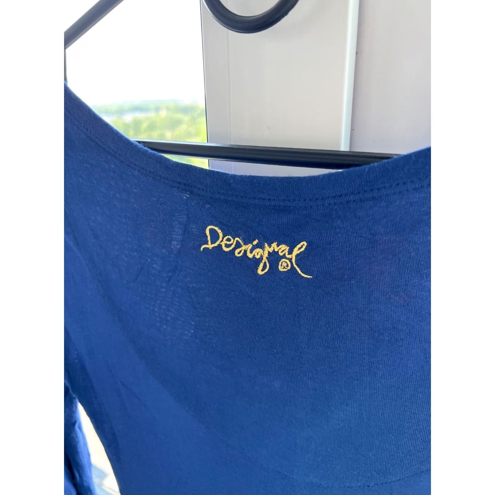 Desigual Desigual Dress XS Womens A-Line Knee Length Blue/Black VINTAGE? Size XS / US 0-2 / IT 36-38 - 6 Thumbnail