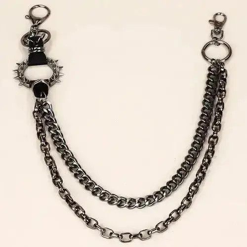 Jewelry Mizuki x Asaka Gun Balck Color Hip-hop Pants Belt Chains Size ONE SIZE - 5 Thumbnail