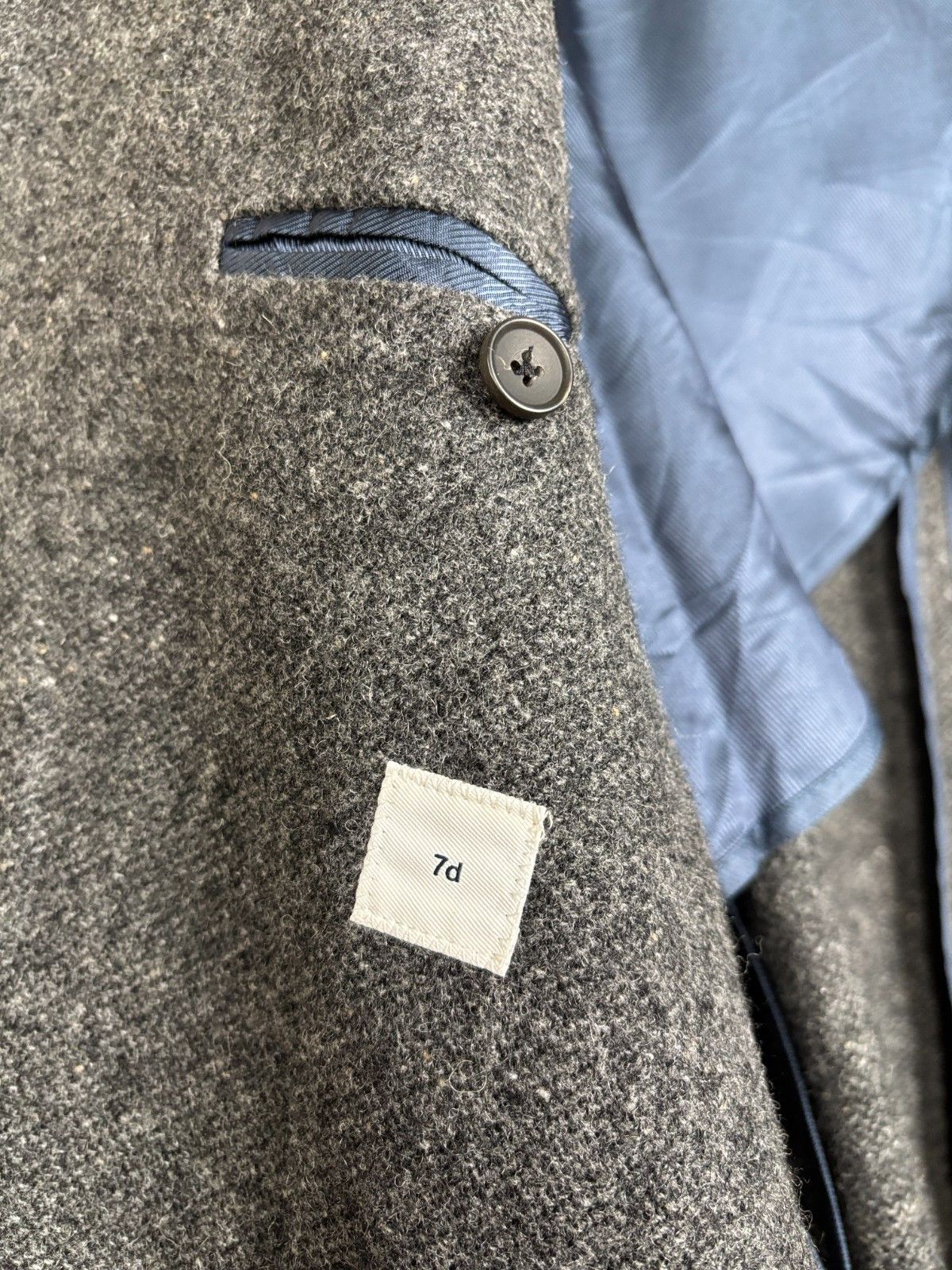 Other 7d Collection Twentyfour Wool Melange Grey Blazer Jacket Size 40R - 14 Thumbnail