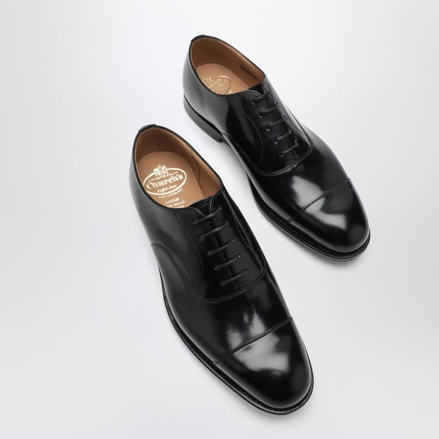 Church's o1d2blof0226 Leather Lace-Up Shoes in Black Size US 7 / EU 40 - 5 Thumbnail