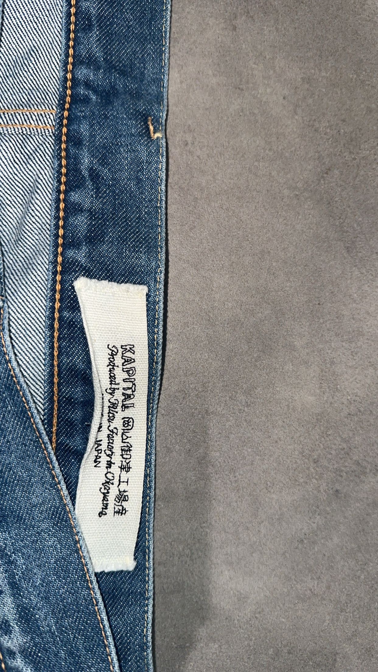 Kapital Kapital 14oz Denim TH Straight - Midtone Size US 35 - 2 Thumbnail