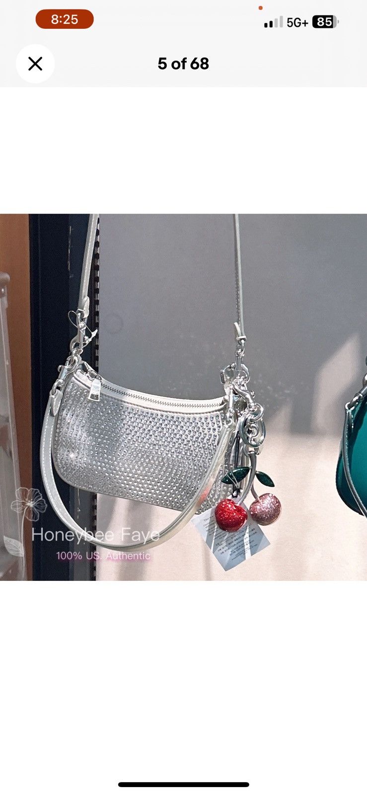Coach Glitter Cherry Bag Charm CR431 Size ONE SIZE - 2 Thumbnail