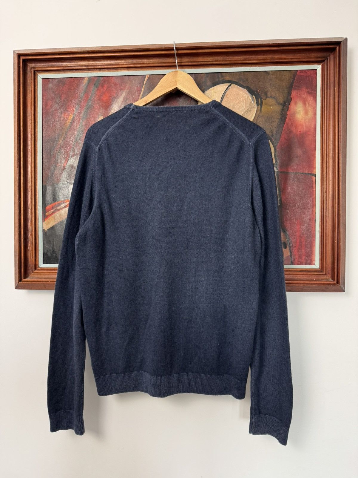 Versace Versace Cashmere High Quality Italian Sweater Knit Navy Size US M / EU 48-50 / 2 - 2 Thumbnail