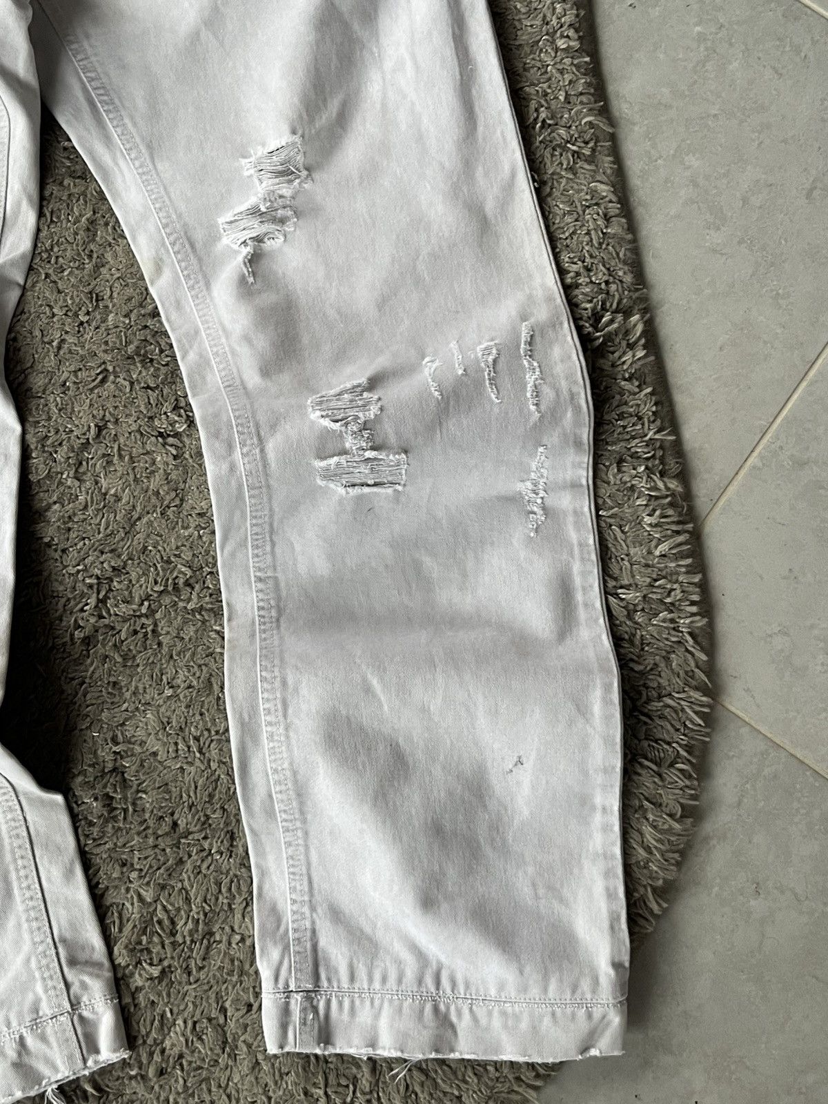 Dolce & Gabbana Vintage Pants Dolce&Gabbana White Avant Gard Luxury Size US 35 - 7 Thumbnail