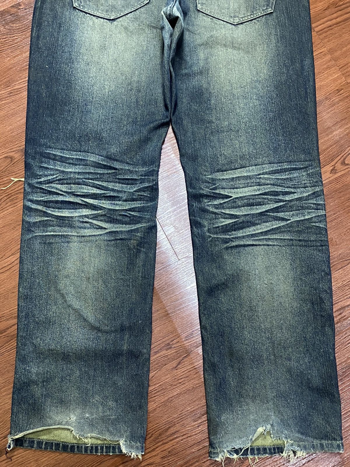 Japanese Brand Vintage Japanese Brands Mud Wash Distressed Loose Jeans Size US 39 - 6 Thumbnail