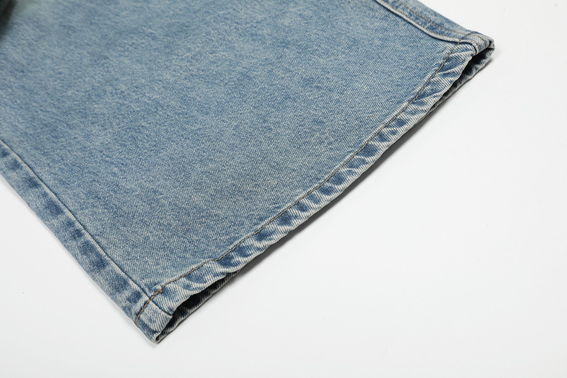 Jean Men's washed distressed casual vintage scimitar jeans Size US 34 / EU 50 - 5 Thumbnail