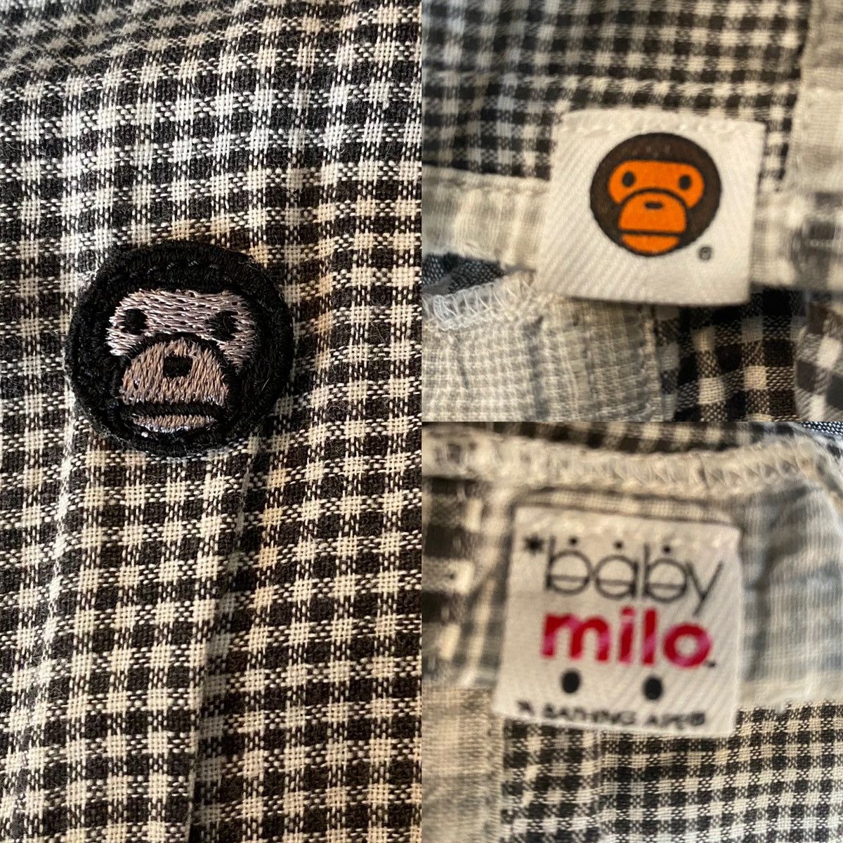 Bape A Bathing Ape (Bape) x Baby Milo Store Black Patch Knit XL Size US XL / EU 56 / 4 - 10 Thumbnail