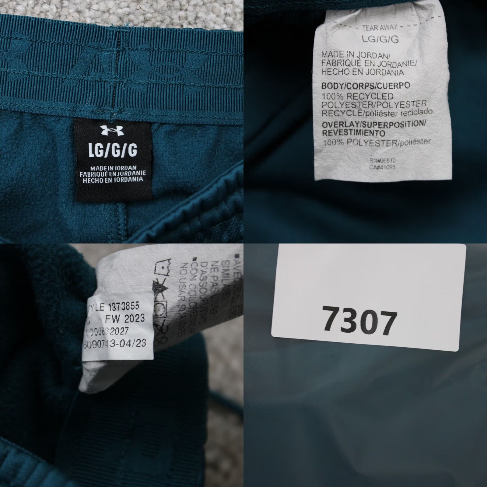 Under Armour Under Armour Storm Pants Mens Large Blue Jogger Tapered 30in Inseam Activewear Sweatpants Size US 33 - 8 Thumbnail