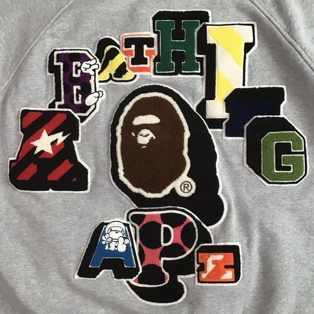 Bape × Nigo BAPE LOGO sweat varsity jacket a bathing ape NIGO Size US M / EU 48-50 / 2 - 4 Thumbnail