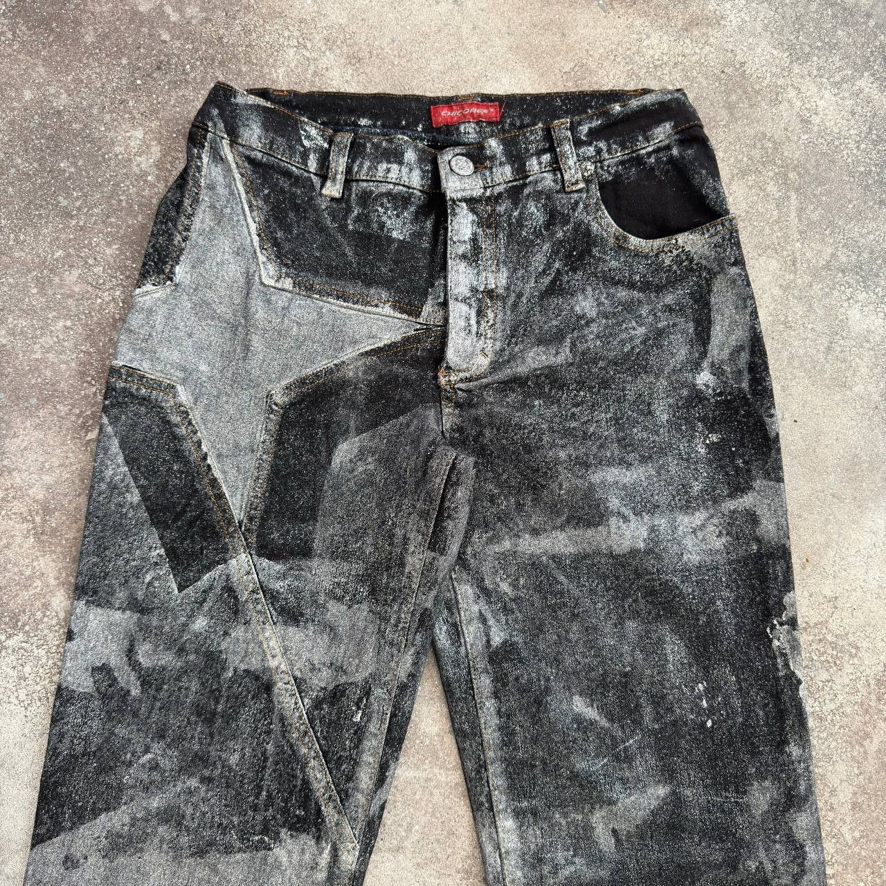 Hysteric Glamour Amazing Vintage Washed/Faded Flared Jeans Size 25" / US 0 / IT 36 - 4 Thumbnail